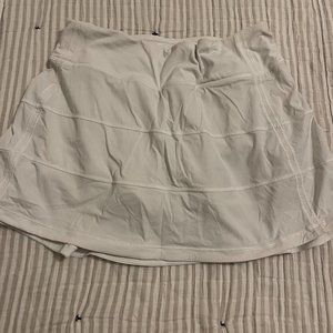 LuluLemon Pace Rival Tennis Skirt, Size 4 Tall, White